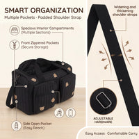 Portable Mommy Bag for Moms | Large Capacity Hospital Maternity Diaper Tote Shoulder Strap | Can Mama