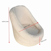 White Round Mini Sofa  Newborn Photography Prop