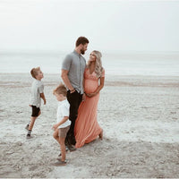Sexy Maternity Photography Dress for Moms | Elegant Mama Pregnancy Photoshoot Props Gown | Can Mama