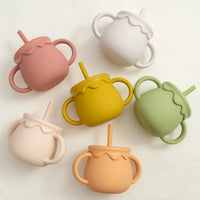 Baby Feeding Cups  Portable Sippy Cup & Snack Container