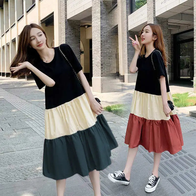 Summer Maternity Nursing Dress for Moms | Casual Mama Pregnancy Breastfeeding Wear | Can Mama