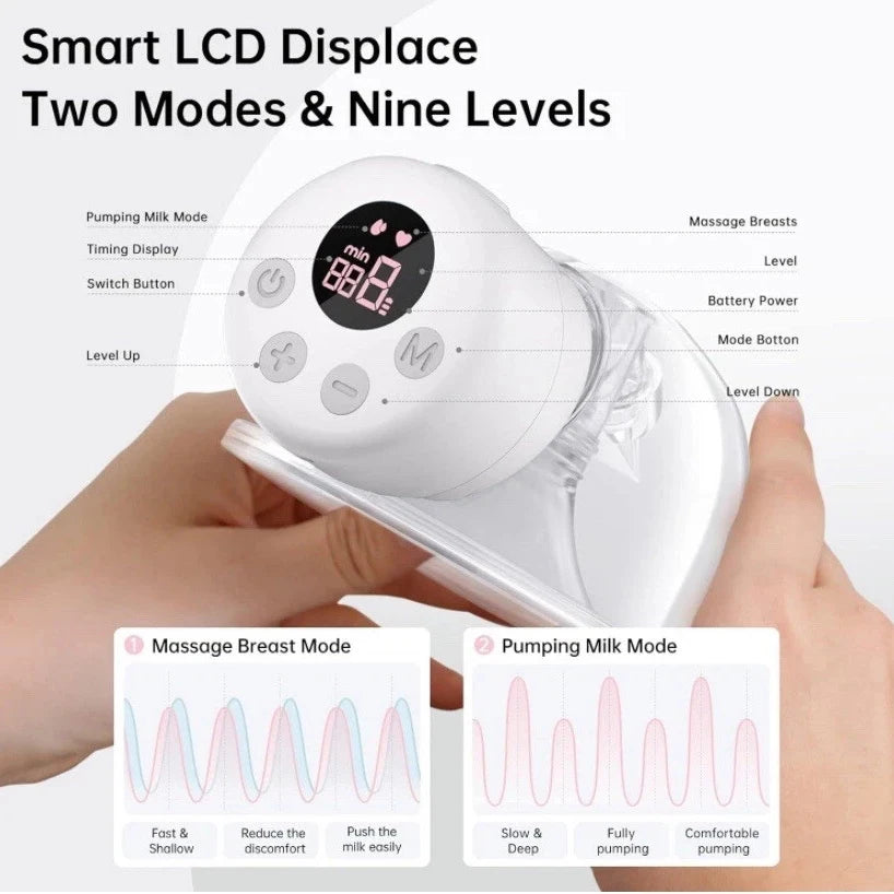 BornBL S12 Double & Single Electric Breast Pump | Hands-Free Silent Breastfeeding | Can Mama