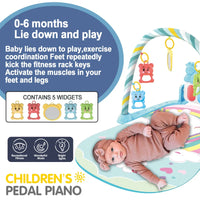 Baby Fitness Stand Piano Play Gym mat