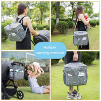 Baby Stroller Diaper Bag Backpack for Moms | Large Capacity Mama Maternity Wet Nappy Organizer | Can Mama