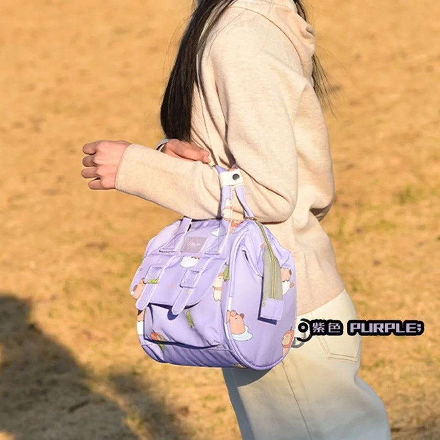 Cartoon Print Breastfeeding & Diaper Bag