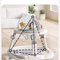 Baby Walker Anti O-Leg Design | Foldable Multifunction Toddler Learning Walk Car | Can Mama