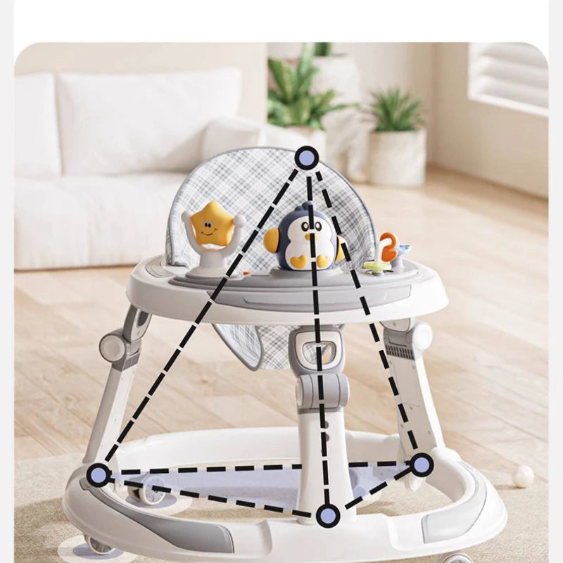 Baby Walker Anti O-Leg Design | Foldable Multifunction Toddler Learning Walk Car | Can Mama