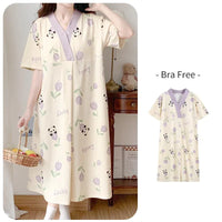 Maternity Short Sleeve Pajamas Set for Moms | Soft Mama Nursing Homewear Loungewear | Can Mama