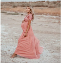 Sexy Maternity Photography Dress for Moms | Elegant Mama Pregnancy Photoshoot Props Gown | Can Mama