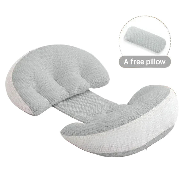 U-Shaped Pregnancy Pillow for Sleeping | Full Body Maternity Support | Can Mama