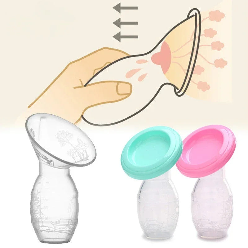 Manual Breast Pump | Silicone Breast Collector & Milk Expression Partner | Can Mama