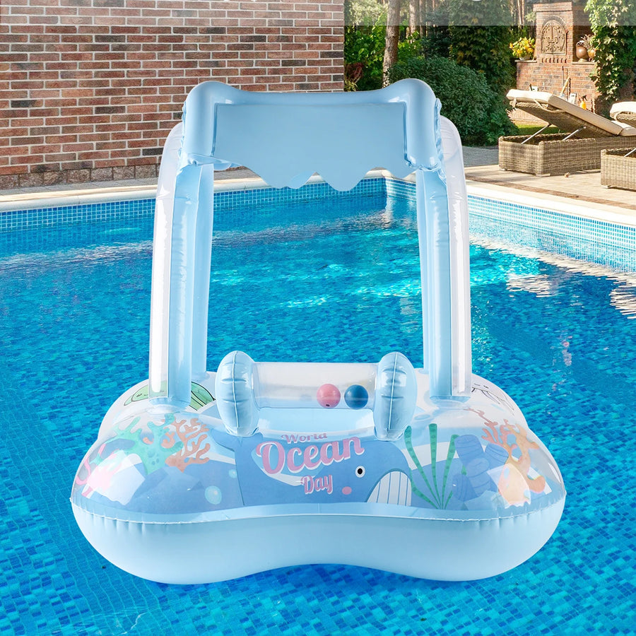 Baby Pool Float with Sun Canopy