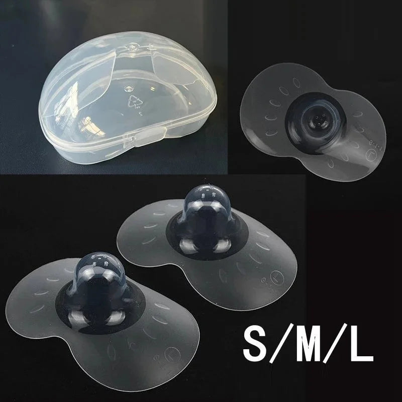 Silicone Breastfeeding Nipple Protectors 2Pcs | Soft Nursing Shield Cover for Feeding Moms | Can Mama