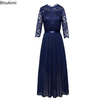 Bridesmaid Maxi Dress for Moms | Elegant Mama Long Formal Wedding Guest Dress | Can Mama