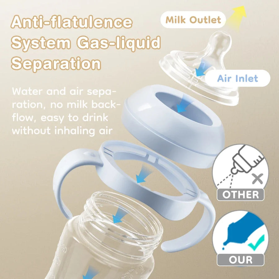 BPA-Free Baby Bottle with Handle