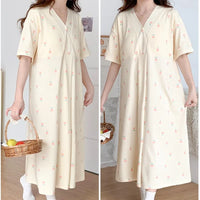 Maternity Short Sleeve Pajamas Set for Moms | Soft Mama Nursing Homewear Loungewear | Can Mama