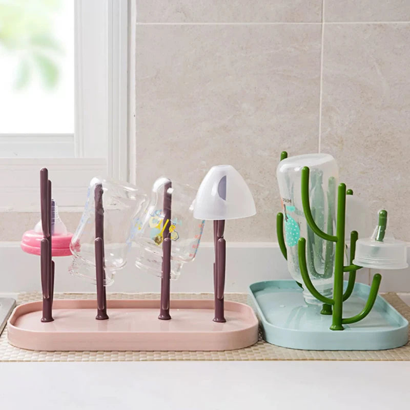 Baby Tree-Shaped Milk Bottle Drain Rack