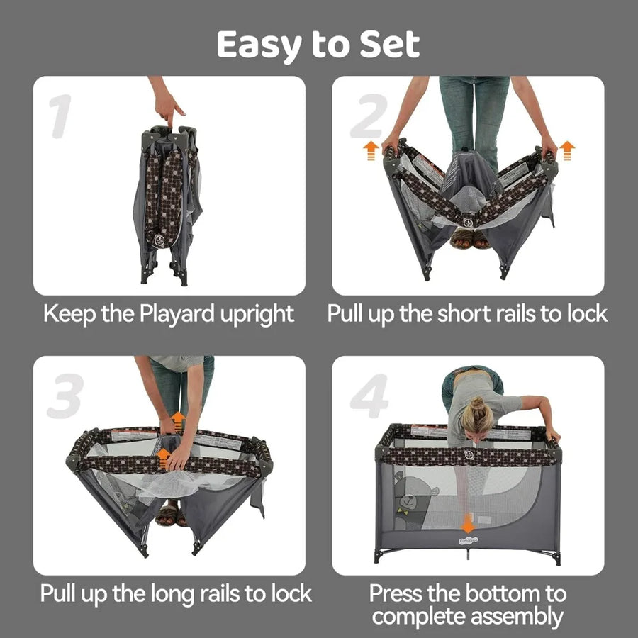 Compact Foldable Baby Travel Playard