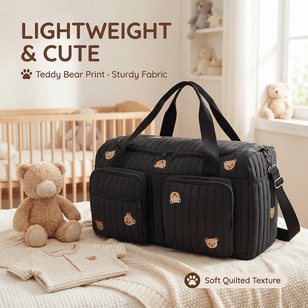 Portable Mommy Bag for Moms | Large Capacity Hospital Maternity Diaper Tote Shoulder Strap | Can Mama