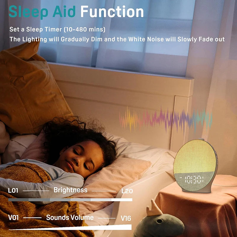 Wake Up Light Sunrise Alarm Clock