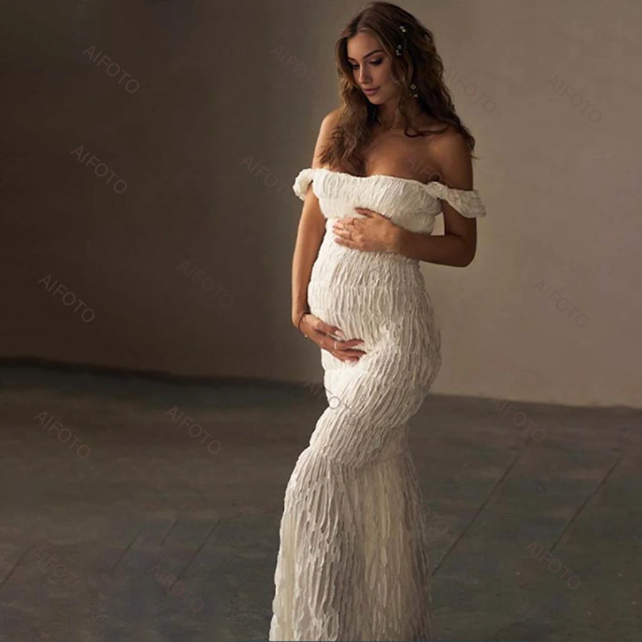 Studio Maternity Photography Gown for Moms | Professional Mama Pregnancy Photoshoot Dress | Can Mama