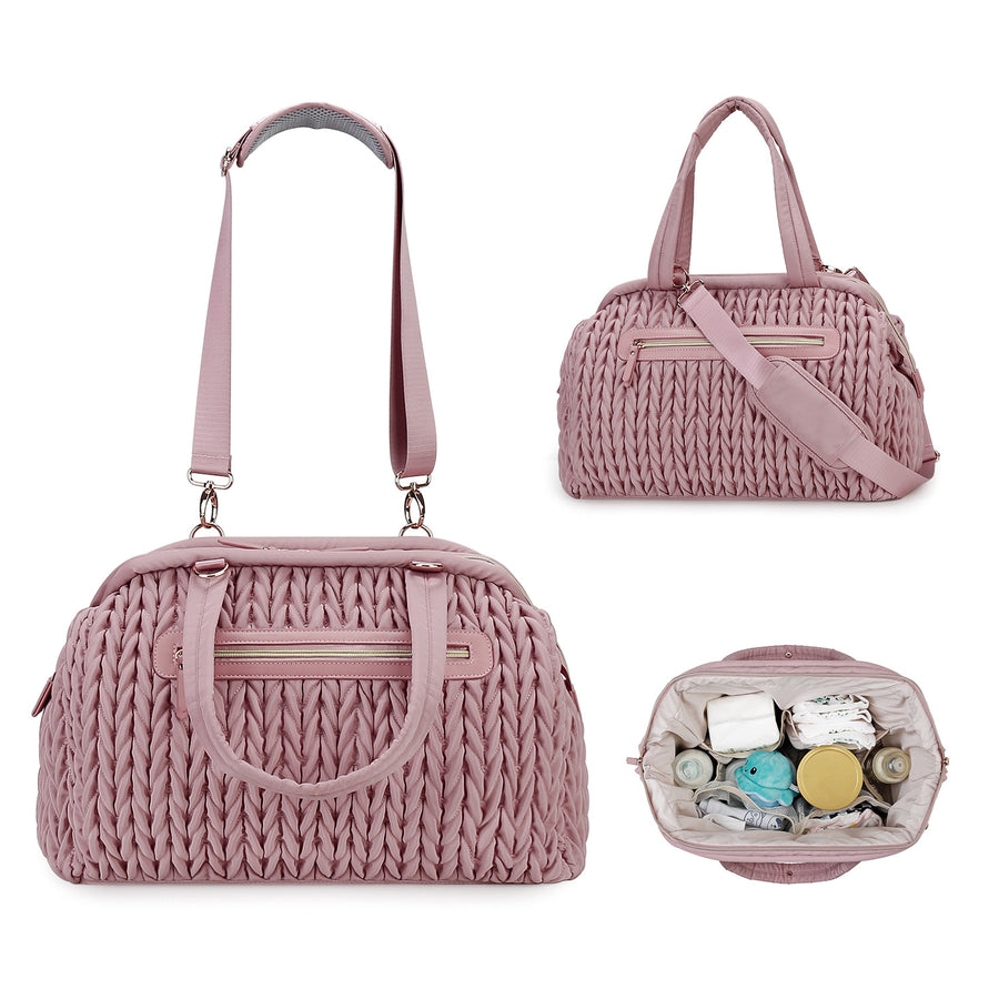 Quilted Embroidery Diaper Bags in Luggage & Bag