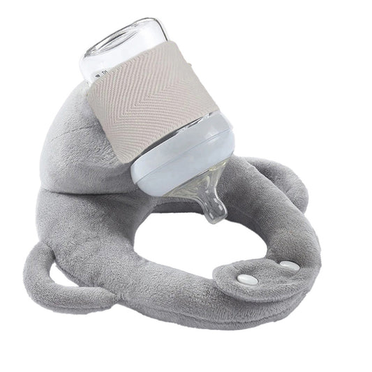 Newborn Breastfeeding Pillow with Bottle Holder