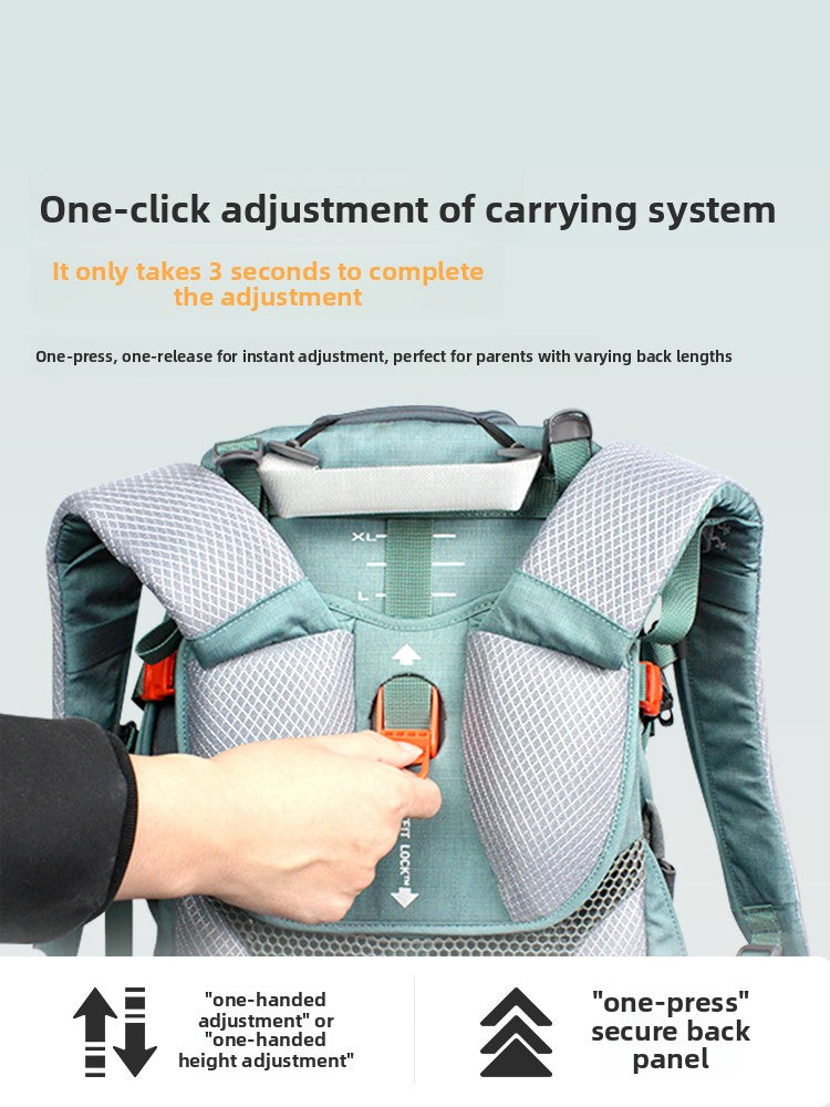 Comfortable Child Carrier Backpack with Padded Shoulder Straps | Can Mama