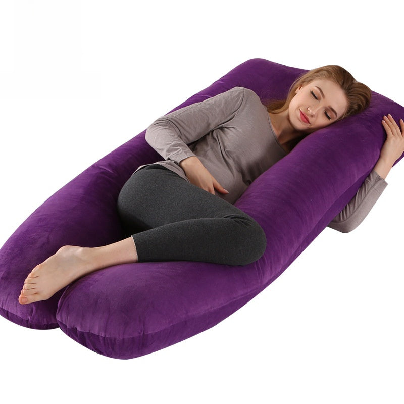 U-Shaped Pregnancy Pillow | Soft Nursing & Side Sleeping Support | Can Mama