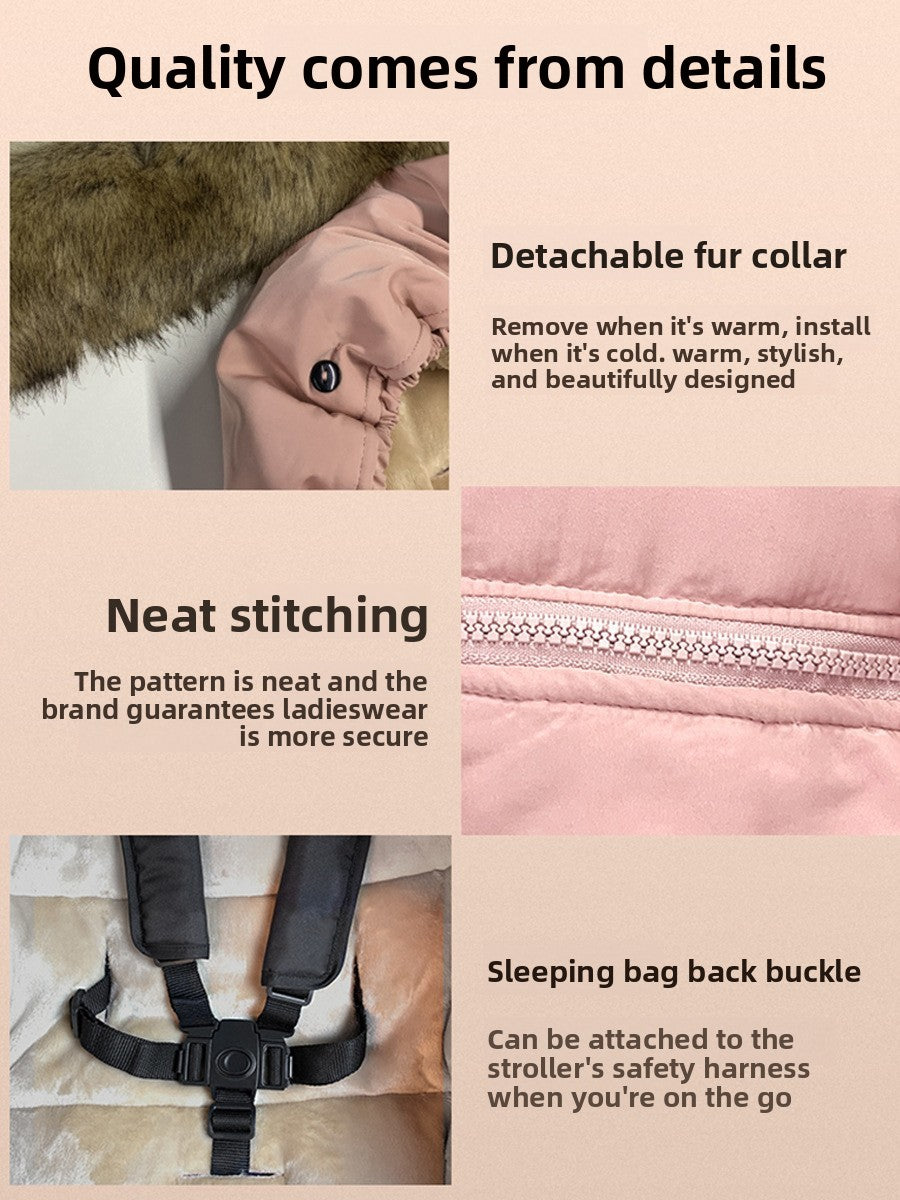 Footmuff Baby Stroller Sleeping Bag with Full-Body Warmth | Can Mama