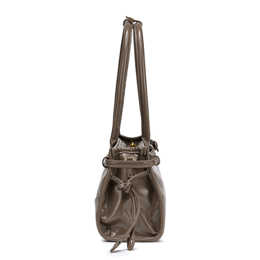 Retro Oil Wax Leather Tote Bag Shoulder Handbag