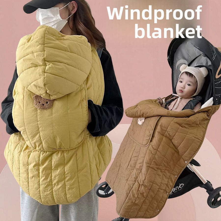 Waterproof Baby Stroller Windscreen Rain Cover with Clear Window | Can Mama