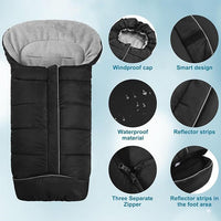 Fleece-Lined Baby Stroller Sleeping Bag