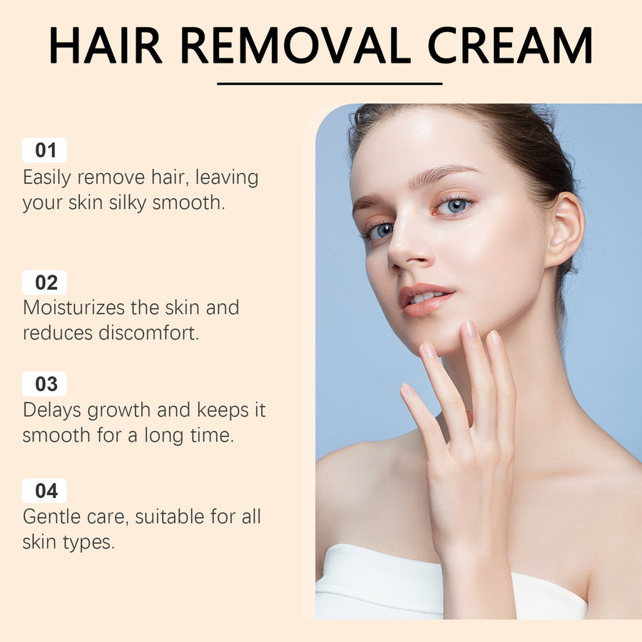 Hair Removal Cream for Body and Face by Can Mama – Gentle, Smooth & Nourishing