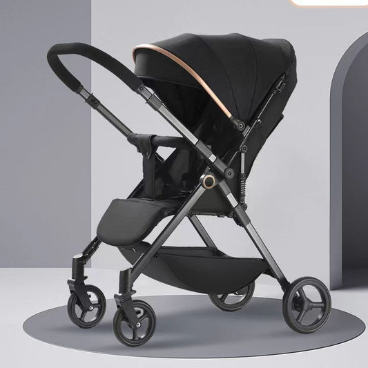 Lightweight Foldable Two-Way Baby Stroller | Travel-Friendly Pram | Reversible Seat | Can Mama